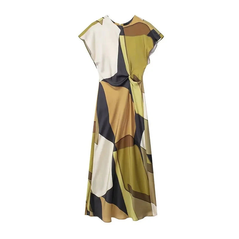 Long Dress O-Neck