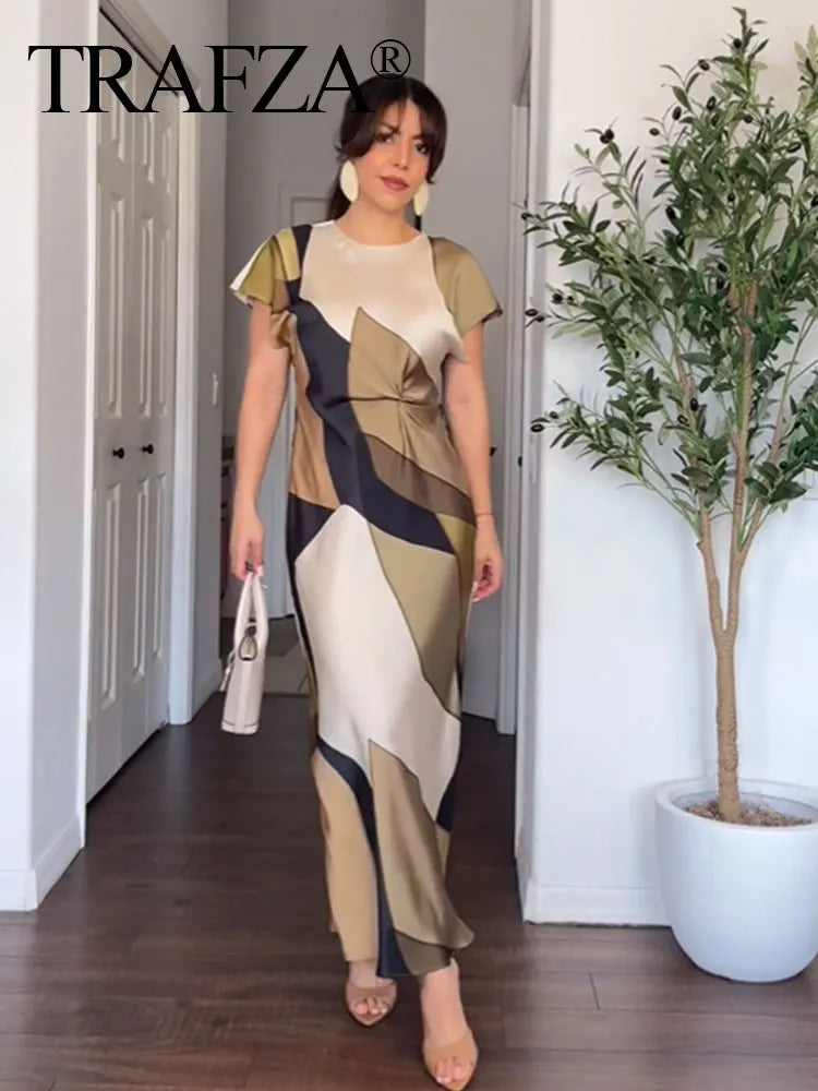 Long Dress O-Neck