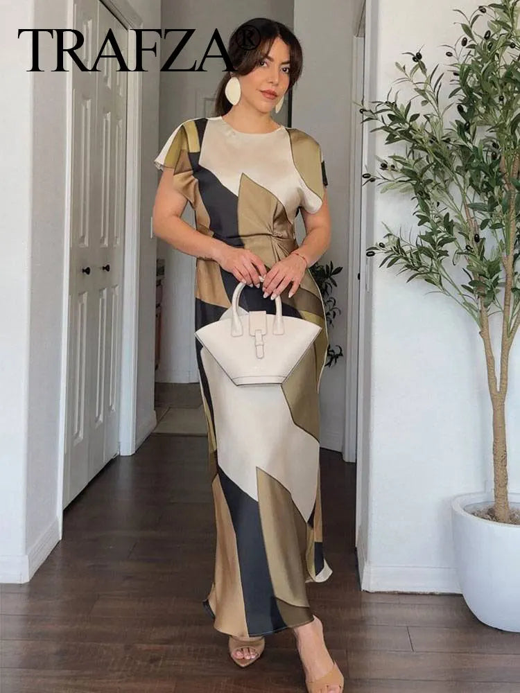 Long Dress O-Neck