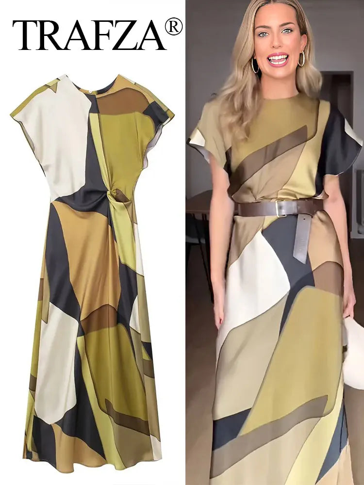 Long Dress O-Neck